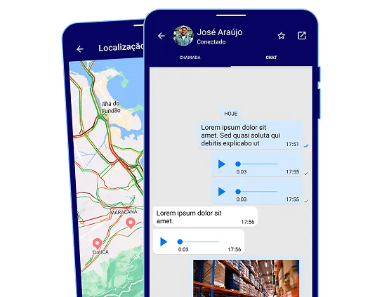 Tela de mensagens do app BiPTT